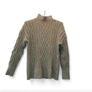 Grandmacore Chunky Cottage Preppy Tahari Turtleneck Sweater size M